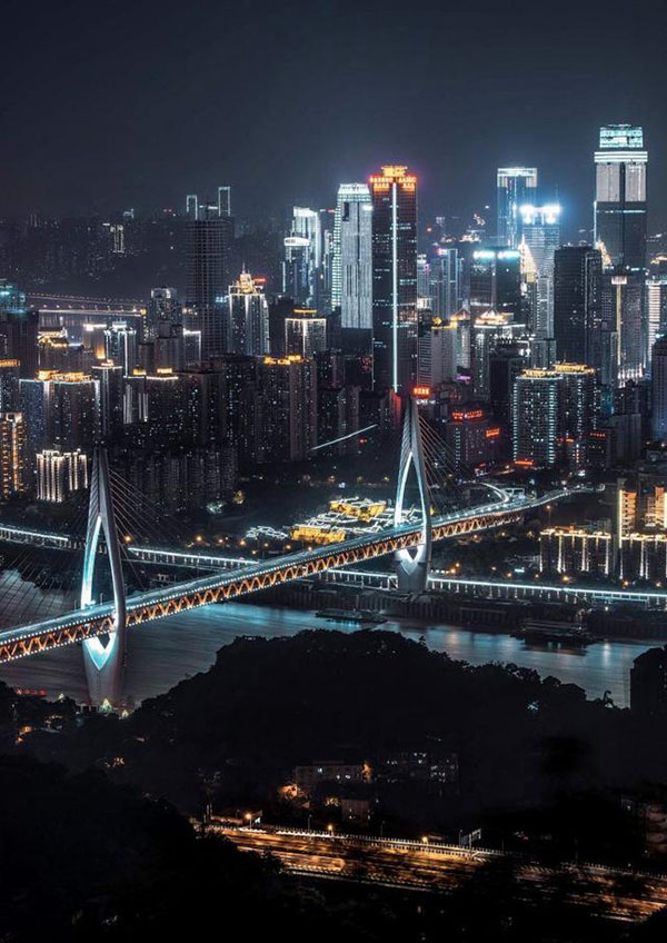重庆夜景再次惊艳全中国 网友:每一张都是壁纸